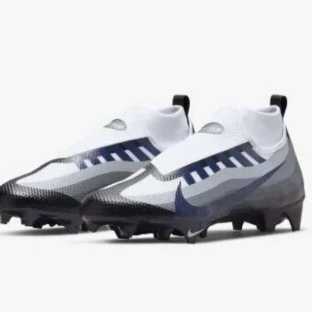 Nike Vapor Edge Pro 360 Black Navy Football Cleats Mens Shoe Size-8 DV0778-001.